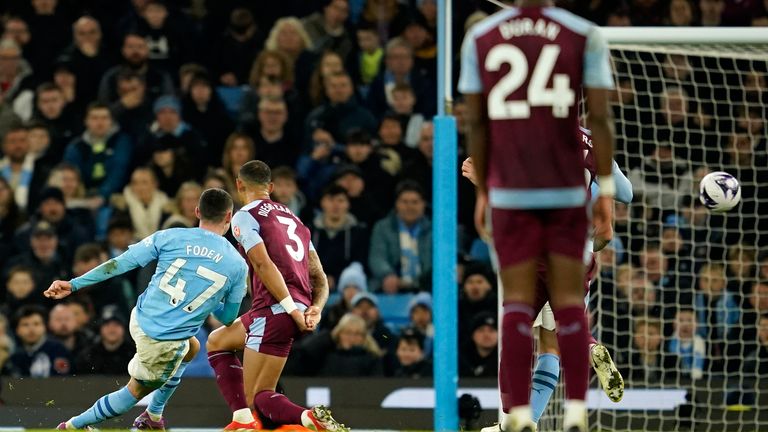 Foden completed his hat-trick with a stunning long-range effort