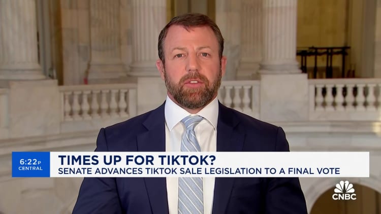 Senator Markwayne Mullin talks advancement of TikTok forced sale bill