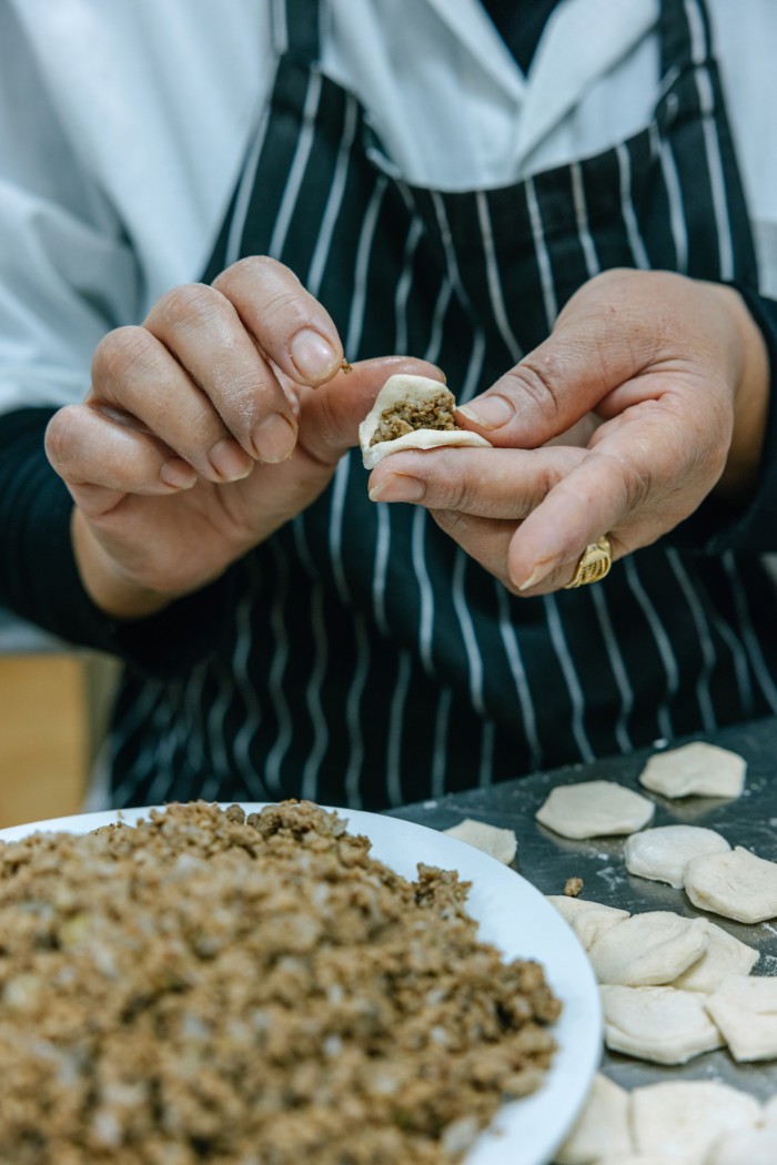 Fadi Kattan prepares loukmet shish barak