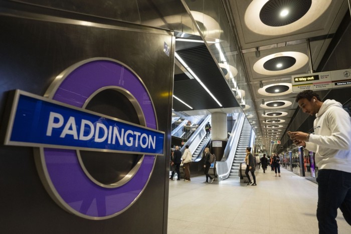 The new Elizabeth Line platforms at Paddington