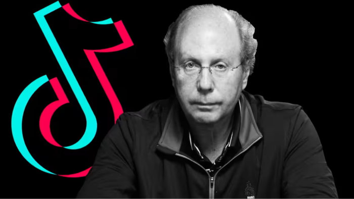 Jeff Yass and the TikTok logo