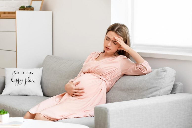 Pregnant Woman Stress Headache