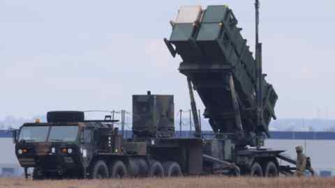 A US-made Patriot air defence system. Ukraine is paying the price for a drip feed of western weaponry that has been sufficient for it to survive, but not to prevail