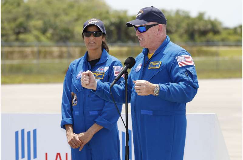 NASA astronauts arrive for Boeing's first human spaceflight