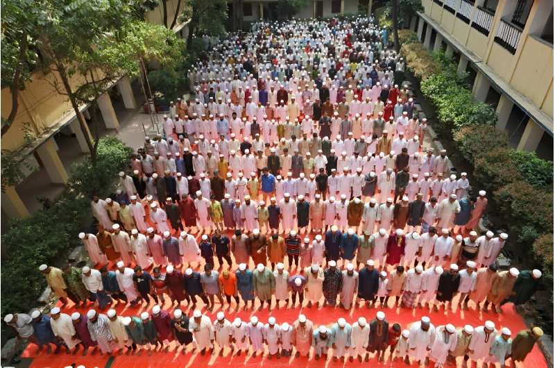 Muslims offer special prayers for rain in the Bangladesh capital Dhaka as an extreme heatwave hit the country