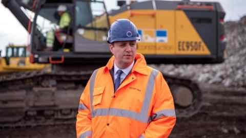 Tees Valley mayor Ben Houchen on the site of the Teesside project in Redcar