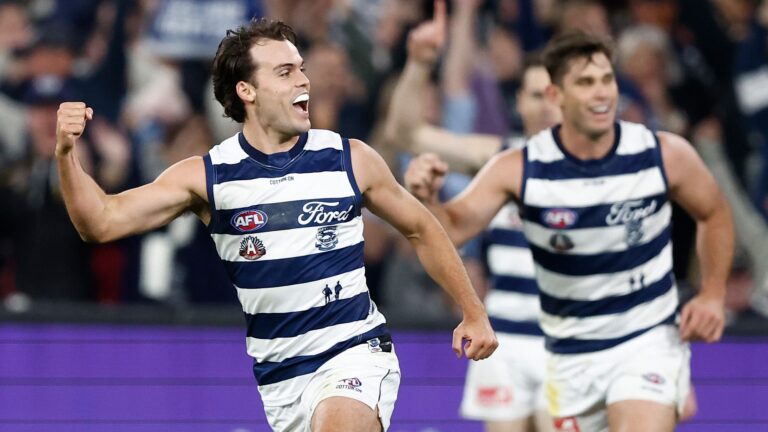 Jack Bowes midfield shift, Geelong vs Carlton, Jeremy Cameron 600 goals, Patrick Dangerfield hamstring injury