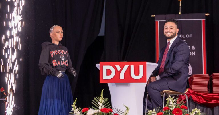 AI Robot Gives Graduation Speech at Buffalo’s D’Youville University