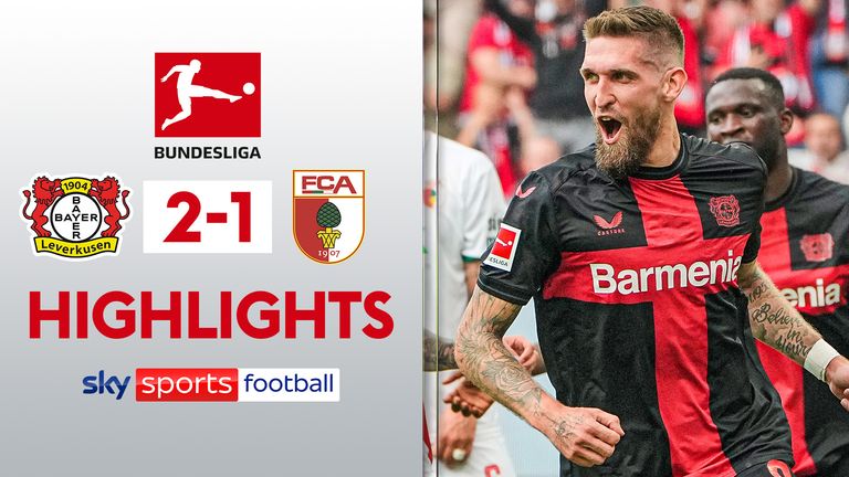 Highlights of the Bundesliga match between Bayer Leverksuen and Augsburg thumb
