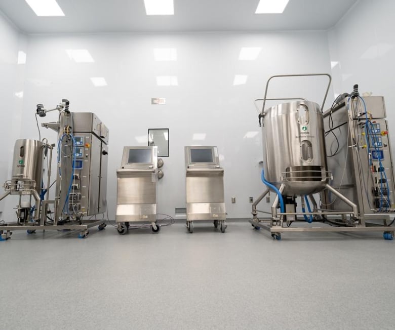 Equipment in the Biologics Manufacturing Centre (BMC) in Montreal is pictured.