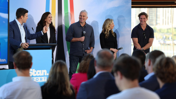 Stan's Olympics launch at Sydney Opera House.