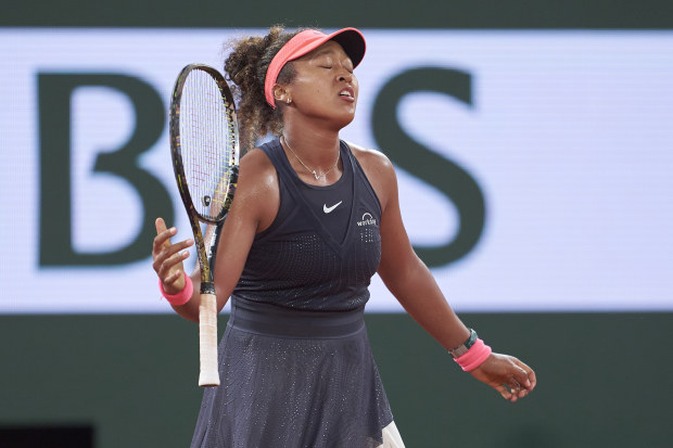 Naomi Osaka in action at Roland-Garros.