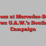 A Loss at Mercedes-Benz Slows U.A.W.’s Southern Campaign