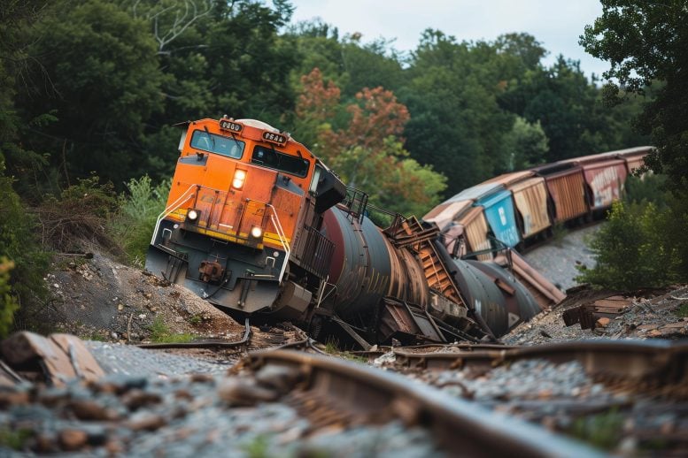 Long Train Derailment