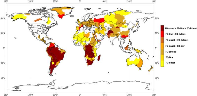 Warming climate intensifies flash droughts worldwide