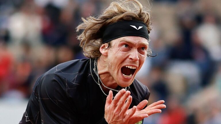 French Open: Andrey Rublev rages in shock defeat as Jannik Sinner breezes into last 16 with victory over Pavel Kotov | Tennis News