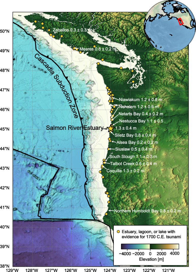 Tsunami sands help scientists assess Cascadia earthquake models