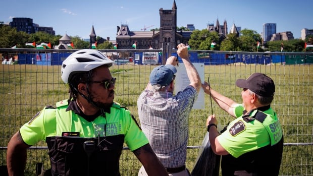 U of T issues trespass notice to pro-Palestinian encampment