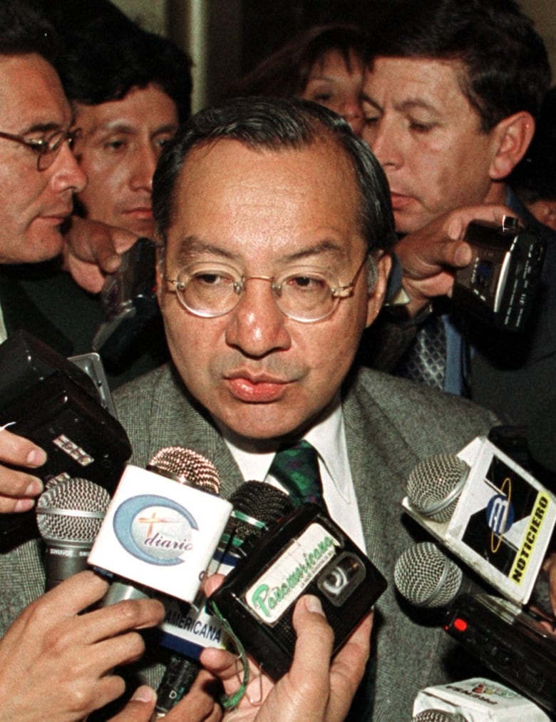 A July 11, 2001 file photo of Victor Manuel Rocha, who was then the U.S. Ambassador to Bolivia.