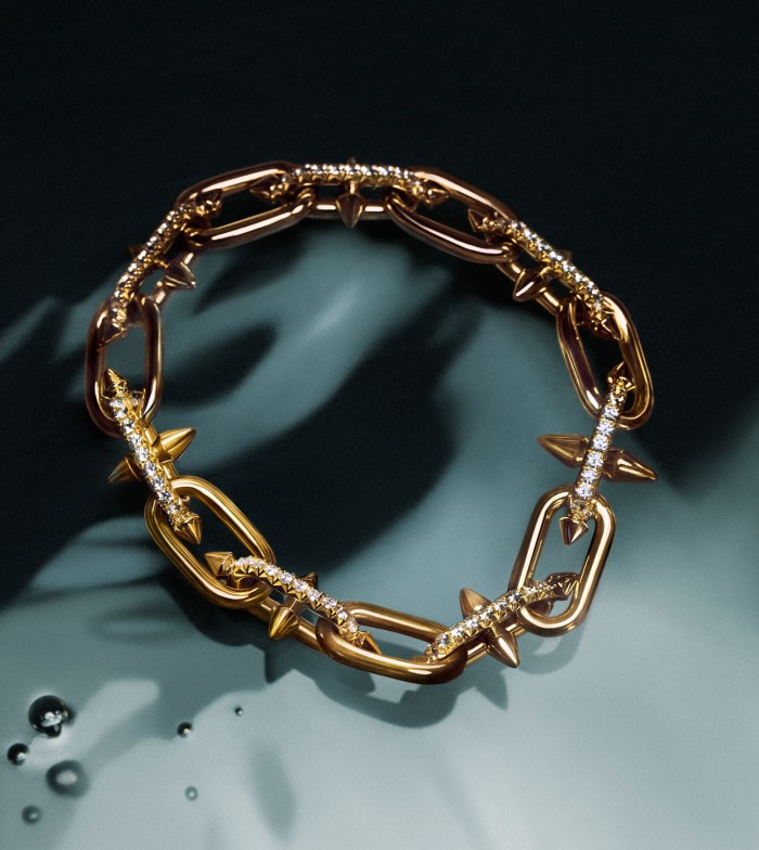 Tiffany Titan by Pharrell Williams gold and diamond clasp bracelet, £17,600