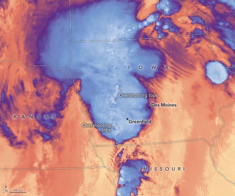 Brightness Temperature Data Iowa May 2024 Annotated