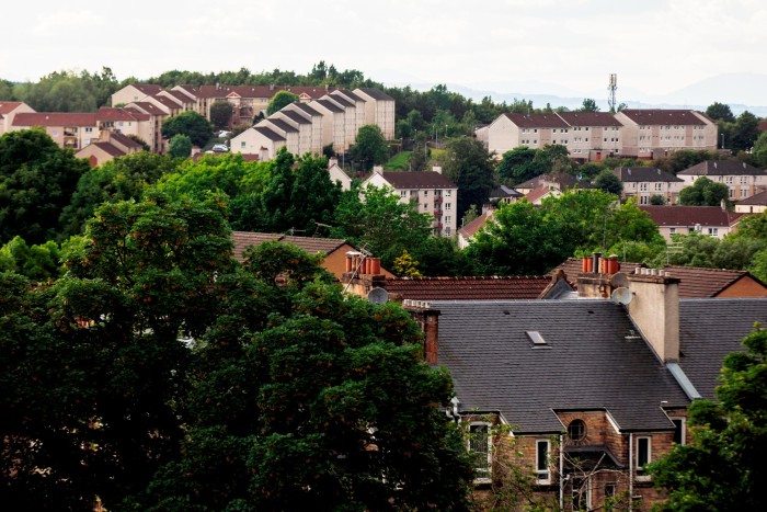 General view of Thornliebank in East Renfrewshire