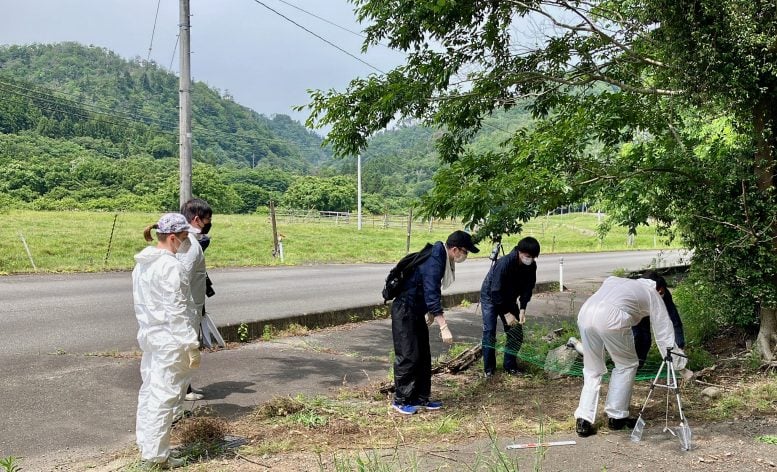 Collecting Samples Fukushima