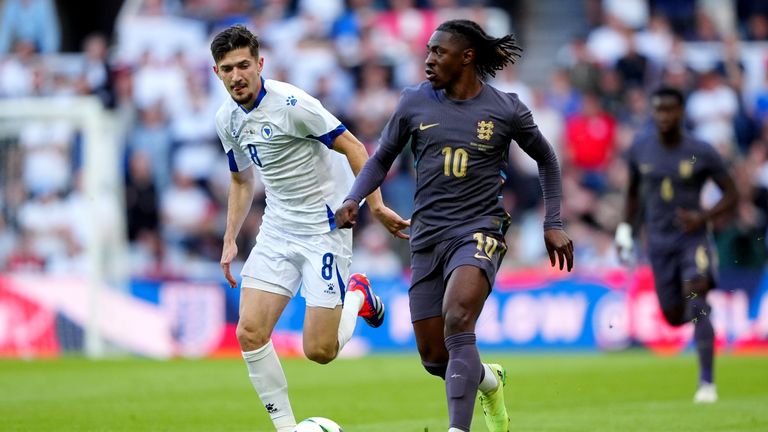 Eberechi Eze was handed his first England start