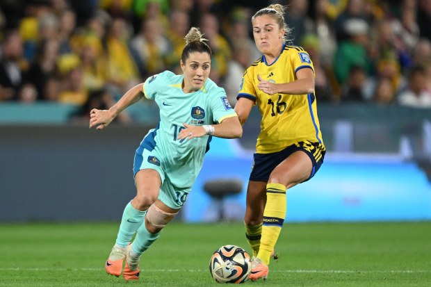 Katrina Gorry turning out for the Matildas.