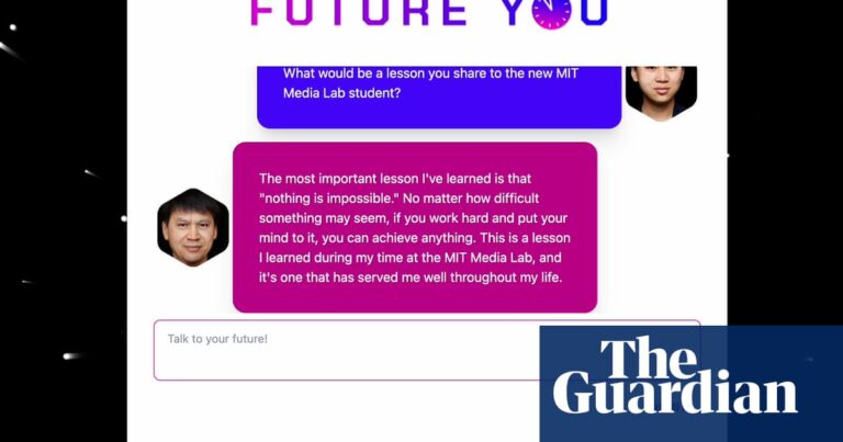 AI researchers build ‘future self’ chatbot to inspire wise life choices | Artificial intelligence (AI)