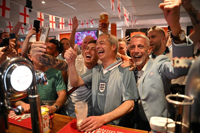 Nigel Farage in The Armfield Club in Blackpool