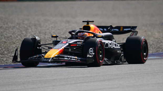 Max Verstappen of Red Bull Racing Honda is driving his single-seater during qualifying of the Austrian GP, the 11th round of the Formula 1 World Championship 2024, in Red Bull Ring, Spielberg Bei Knittenfeld, Stirya, Austria, on June 29, 2024. (Photo by Andrea Diodato/NurPhoto via Getty Images)