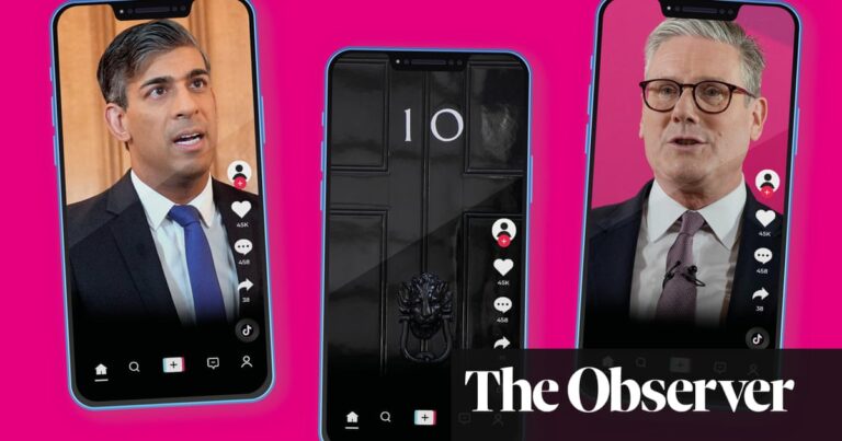 ‘The first TikTok election’: are Sunak and Starmer’s digital campaigns winning over voters? | General election 2024