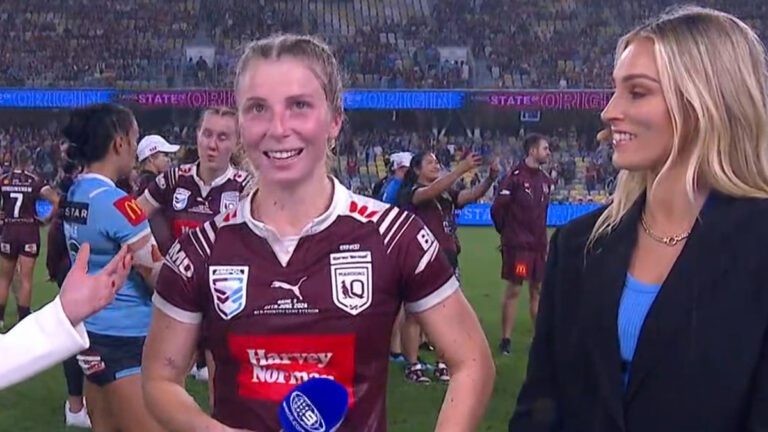 Maroons star Tarryn Aiken left speechless as historic Origin victory sinks in