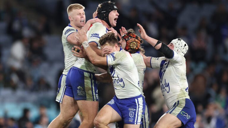 NRL news 2024 | Matt Burton field goal; Nicho Hynes miss; Bulldogs vs Sharks result, video, highlights; Andrew Johns comments