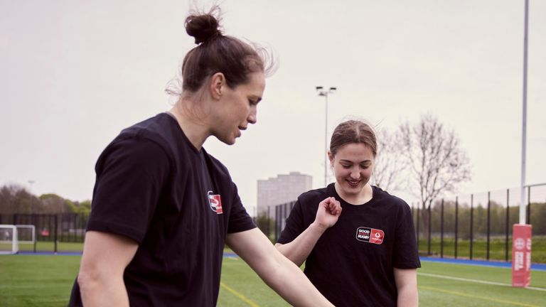 Emily Scarratt and Nicole Flynn. have been paired together through the EmpowHER project