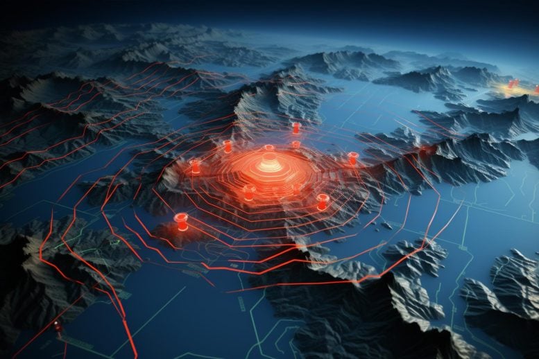 GPS Earthquake Art