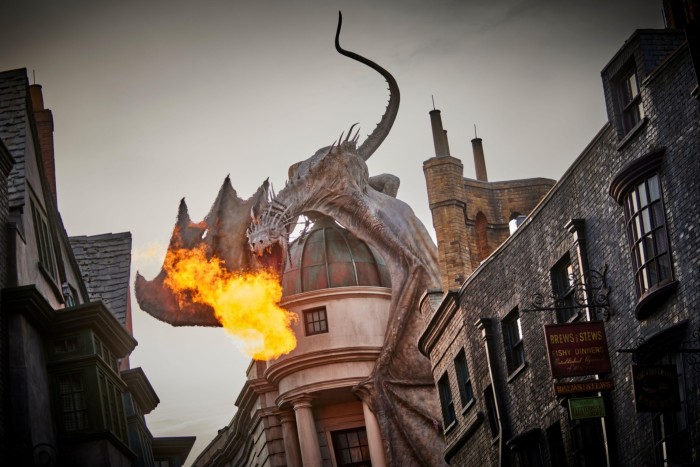 Gringotts Dragon at Universal Studios Florida theme park 