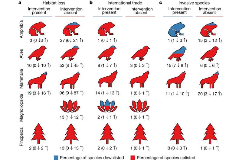 New study finds many of the world's most threatened species lack evidence of sufficient conservation efforts