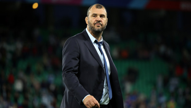 Michael Cheika at Stade Geoffroy-Guichard.