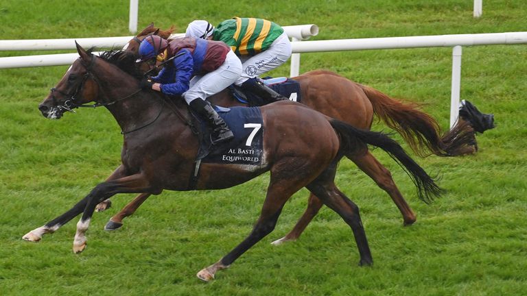 Jan Brueghel and Ryan Moore win the Albasti Equiworld Dubai International Stakes 