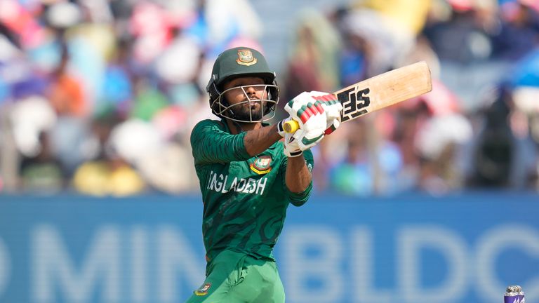 Bangladesh's Towhid Hridoy during their 50-over game against  Australia last year