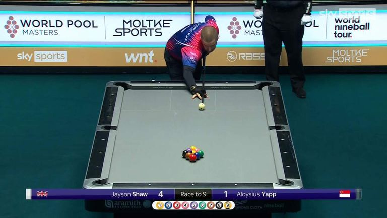 Watch Jayson Shaw's golden break against Aloysius Yapp...