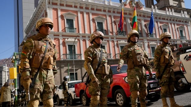 Armoured vehicles ram Bolivia’s presidential palace in apparent coup attempt