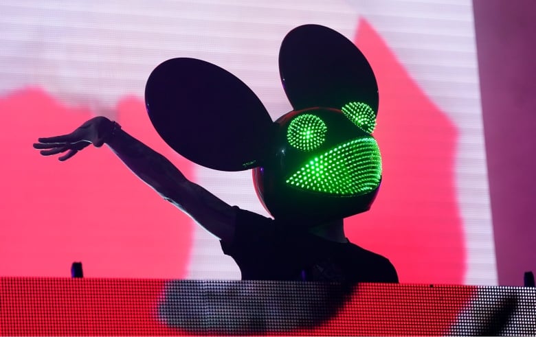 Electronic music producer Deadmau5 performs at SoFi Stadium, Saturday, July 17, 2021, in Los Angeles. 