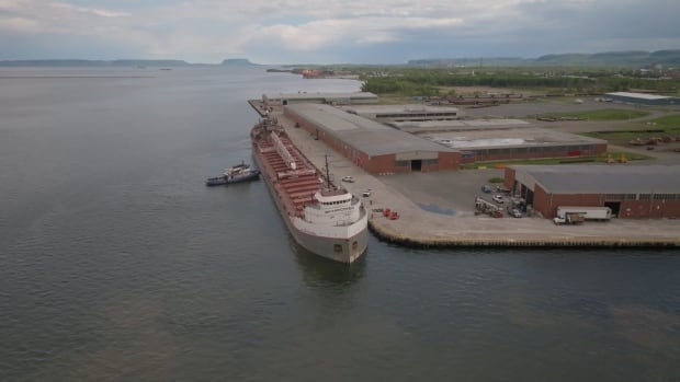 Transportation Safety Board gathering information after damaged ship docks in Thunder Bay