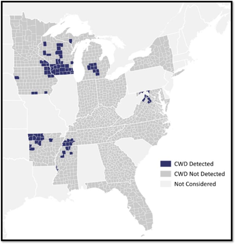 Predicting chronic wasting disease in counties could prevent spread