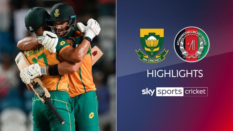 Highlights: South Africa reach World Cup final after skittling Afghanistan