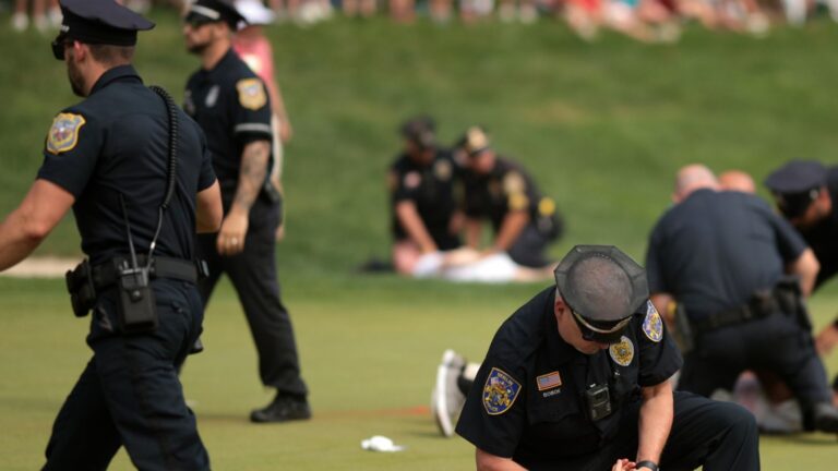 PGA Tour: Scottie Scheffler beats Tom Kim in Travelers Championship play-off after protesters disrupt 72nd hole | Golf News