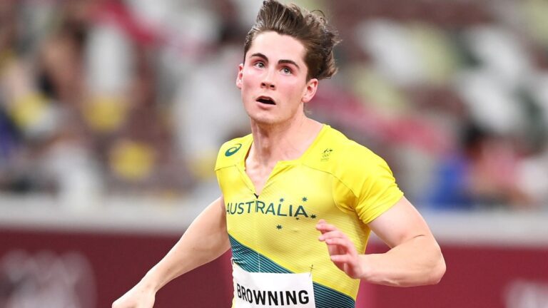 Australian sprinter Rohan Browning in danger of failing to qualify in 100m dash